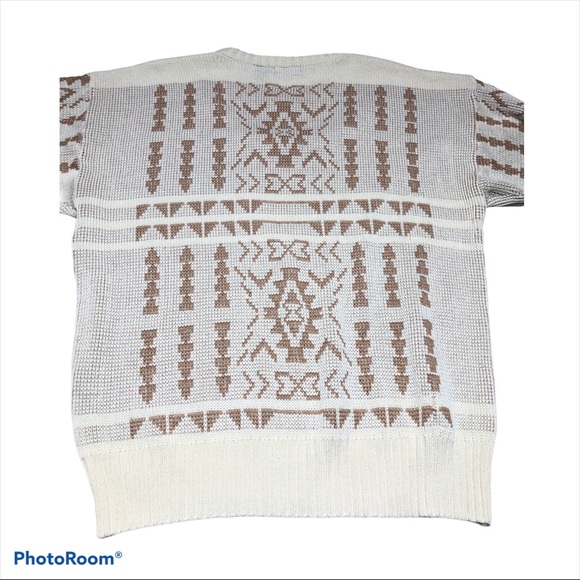 Vintage Botany 500 Grandpa Dad Ski Sweater  Aztec - Picture 5 of 7